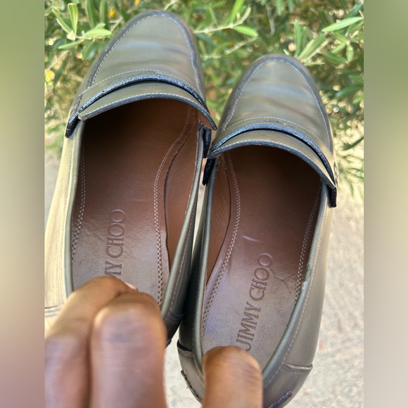 NW Jimmy Choo Italy 🇮🇹 Made💯Leather Loafers Sz 9.5/42.5 - Picture 8 of 9